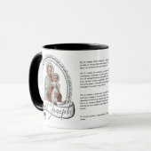 Mug Prière de protection religieuse St. Joseph Vintage (Devant gauche)