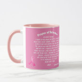 Mug PRIÈRE DE SALUT Ruban rose (Gauche)