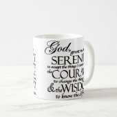 Mug Prière de sérénité (Devant droit)