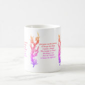 Mug Prière de sérénité Arc-en-ciel Inspiration (Centre)