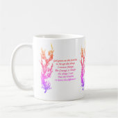 Mug Prière de sérénité Arc-en-ciel Inspiration (Gauche)