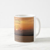 Mug Prière de sérénité Coucher de soleil (Devant droit)
