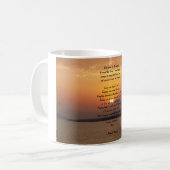 Mug Prière de sérénité Coucher de soleil (Devant gauche)