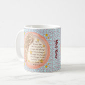 Mug Prière de sérénité de l'ange (Devant gauche)
