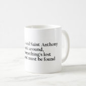 Mug Prière de St Anthony (Devant droit)