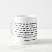 Mug Prière des Ephésiens (Devant gauche)