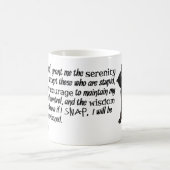 Mug Prière drôle de sérénité avec des chats (Centre)