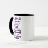 Mug Prière du guerrier...Fibro (Devant gauche)