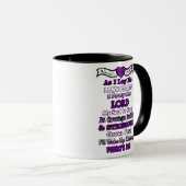 Mug Prière du guerrier...Fibro (Devant droit)