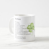 Mug Prière du Seigneur Anglais et gaélique (Devant gauche)