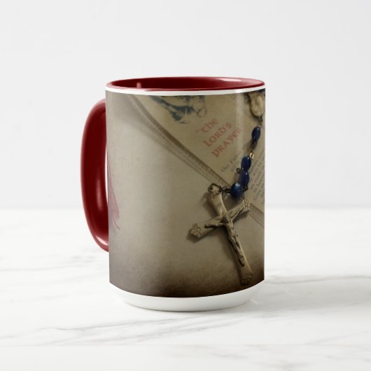 Mug Prière et Rosaire (Devant gauche)