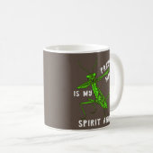 Mug Prière Mantis Danser Spirit Animal Green Insect (Devant droit)