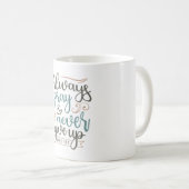Mug Prière permanente - Luc 18:1 Conception chrétienne (Devant droit)