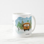 Mug Prière personnalisée du conducteur de bus scolaire (Devant droit)
