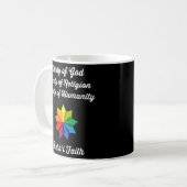 Mug Prière religieuse bahaïe Citation de la foi bahaïe (Devant gauche)