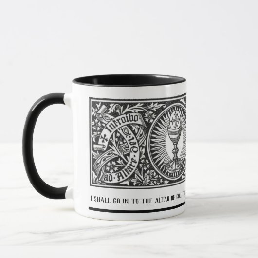Mug Prière religieuse catholique traditionnelle latine (Gauche)