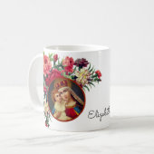 Mug Prière religieuse de Vierge Marie de roses Jésus (Devant gauche)