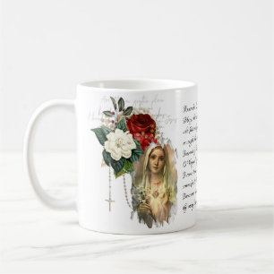 Mug Prière vintage Rosaire Vierge Marie 