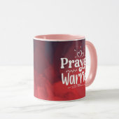 Mug PRIÈRE WARRIOR Citation chrétienne inspirationnell (Devant droit)