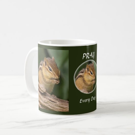 Mug Priez chaque jour Chipmunk (Devant gauche)