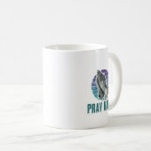Mug Priez Dur Prophète Mains Design (Devant droit)