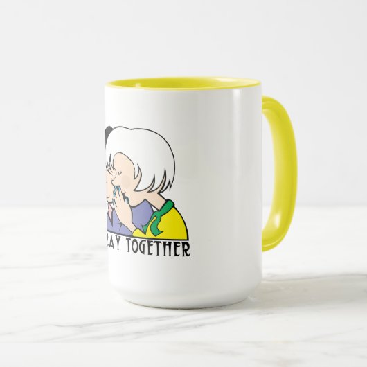 Mug Priez Ensemble. (Devant droit)