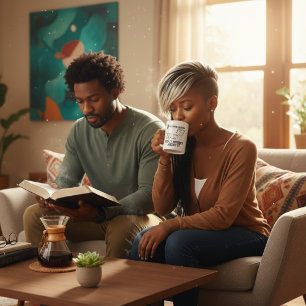 Mug Priez et ne vous inquiétez pas la foi chrétienne I