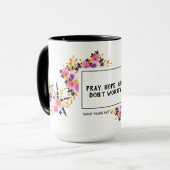 Mug Priez l'espoir n'inquiètent pas l'aumônier Pio de (Devant gauche)