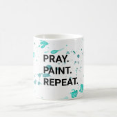 Mug Priez. Peindre.Recommencer.Mug (Centre)