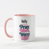 Mug Priez Plus Inquiétez Moins (Gauche)