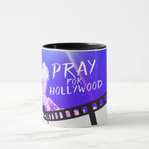 Mug Priez pour Hollywood dans Sky Purple