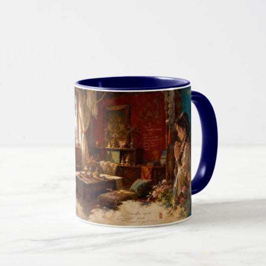 Mug priez pour la bonne fortune. (Devant droit)