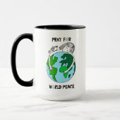Mug Priez Pour La Paix Mondiale (Gauche)