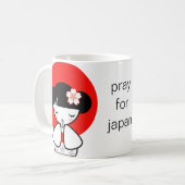 Mug Priez pour la poupée du Japon Kokeshi (Devant gauche)