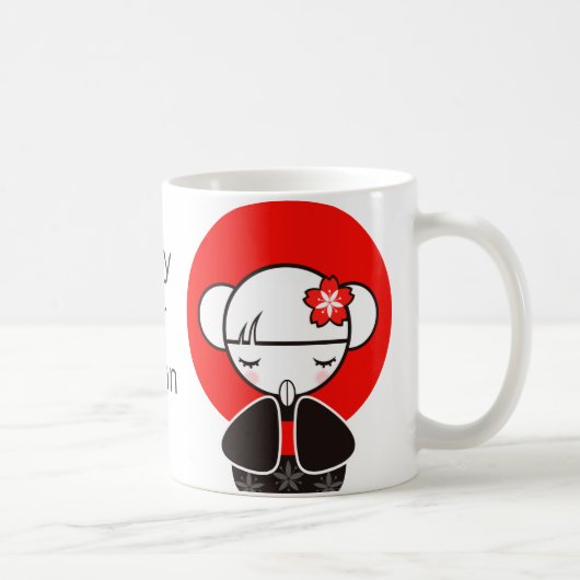 Mug Priez pour la poupée du Japon Kokeshi (Droite)