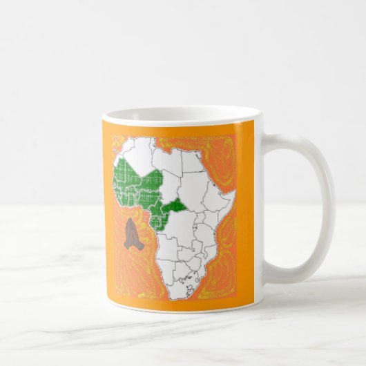 Mug Priez pour l'Afrique de l'ouest (Droite)