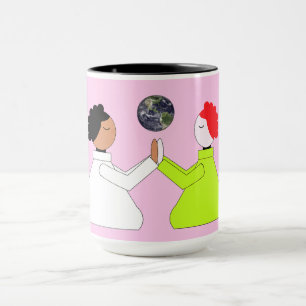 Mug Priez pour le monde : Lavande