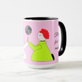 Mug Priez pour le monde : Lavande (Devant droit)