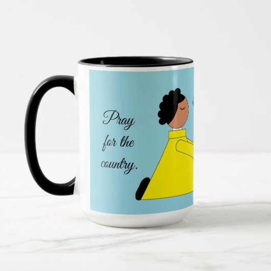 Mug Priez pour le pays (Gauche)
