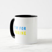 Mug Priez pour l'Ukraine (Devant gauche)
