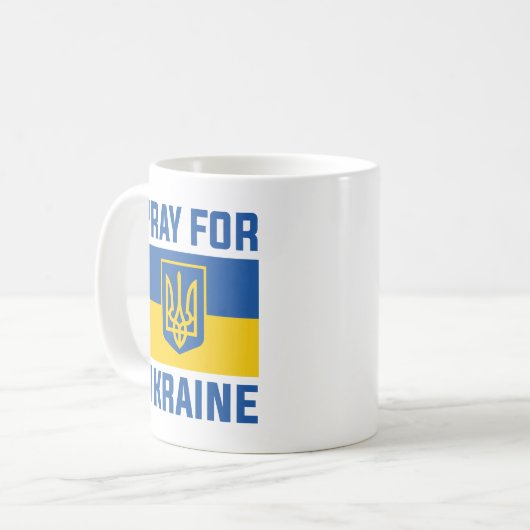 Mug Priez Pour L'Ukraine (Devant gauche)