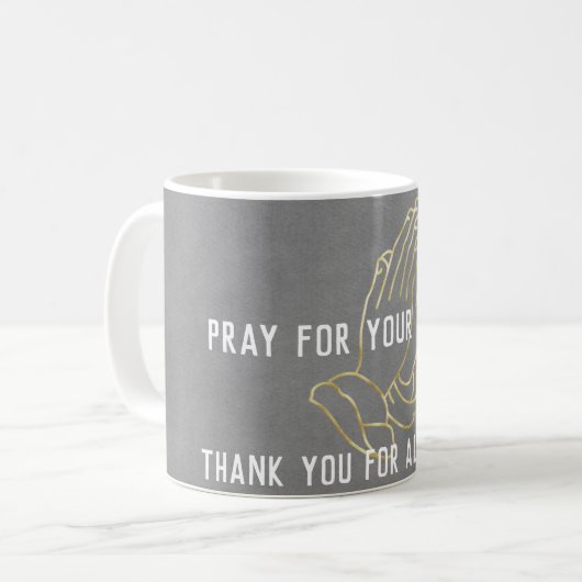 Mug Priez pour votre devis de pasteur (Devant gauche)
