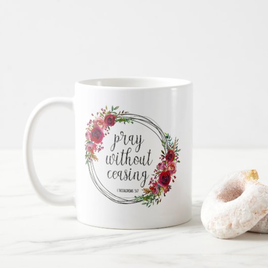 Mug Priez Sans Cesse (Avec donut)