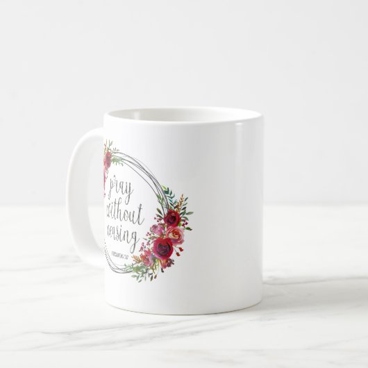 Mug Priez sans cesser (Devant gauche)