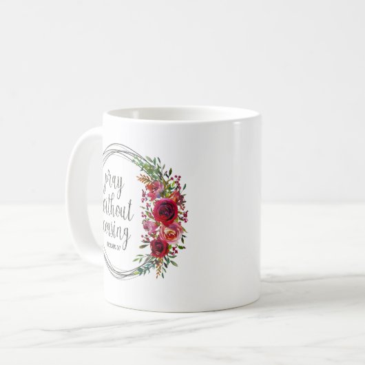 Mug Priez sans cesser (Devant gauche)