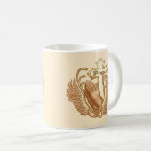 Mug Priez Toujours Croix Chrétienne Musique (Devant droit)