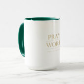 Mug Priez Travaillez Croyez au Processus | Motivation (Devant gauche)