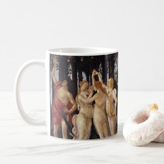 Mug Primavera, Allégorie du Printemps de Sandro Bottic (Avec donut)
