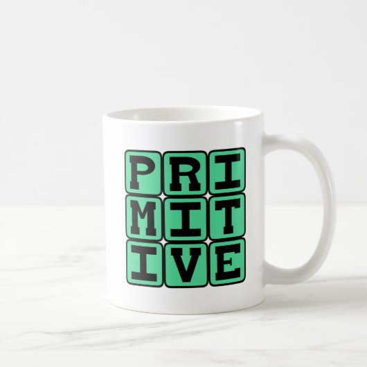 Mug Primitif, Antiquated -> Primitif, Antiqué (Droite)