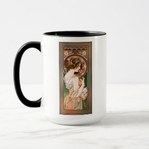 Mug Primrose par Alphonse Mucha